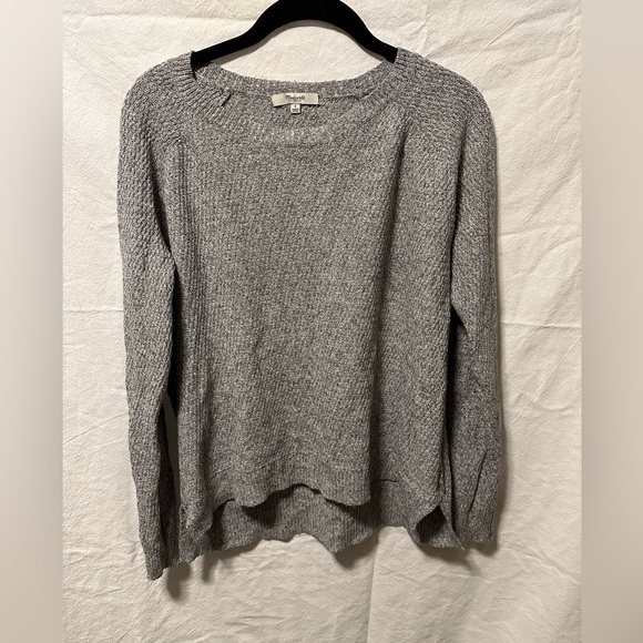 Madewell Sweaters - Madewell Gray Crewneck Knit Sweater